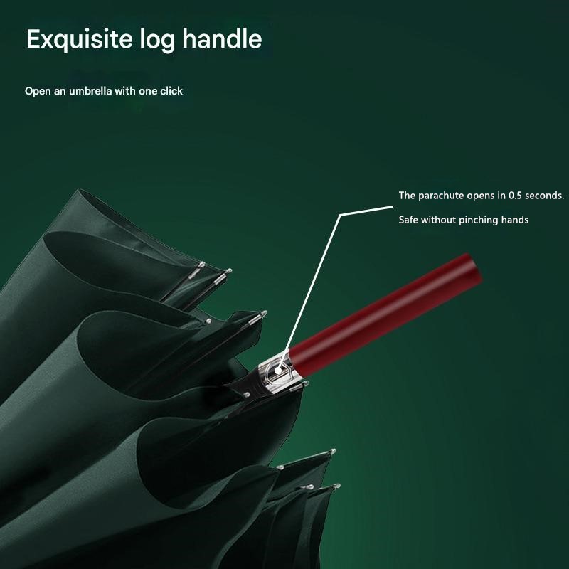 مظلة خشبية أوتوماتيكية ذات مقب - مراجعة Golf Umbrella Large وسعره