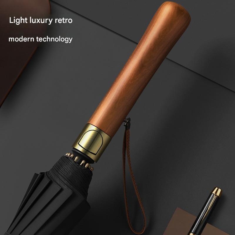 مظلة جولف بـ 16 ضلعًا بمقبض خش - مراجعة Golf Umbrella Large وسعره