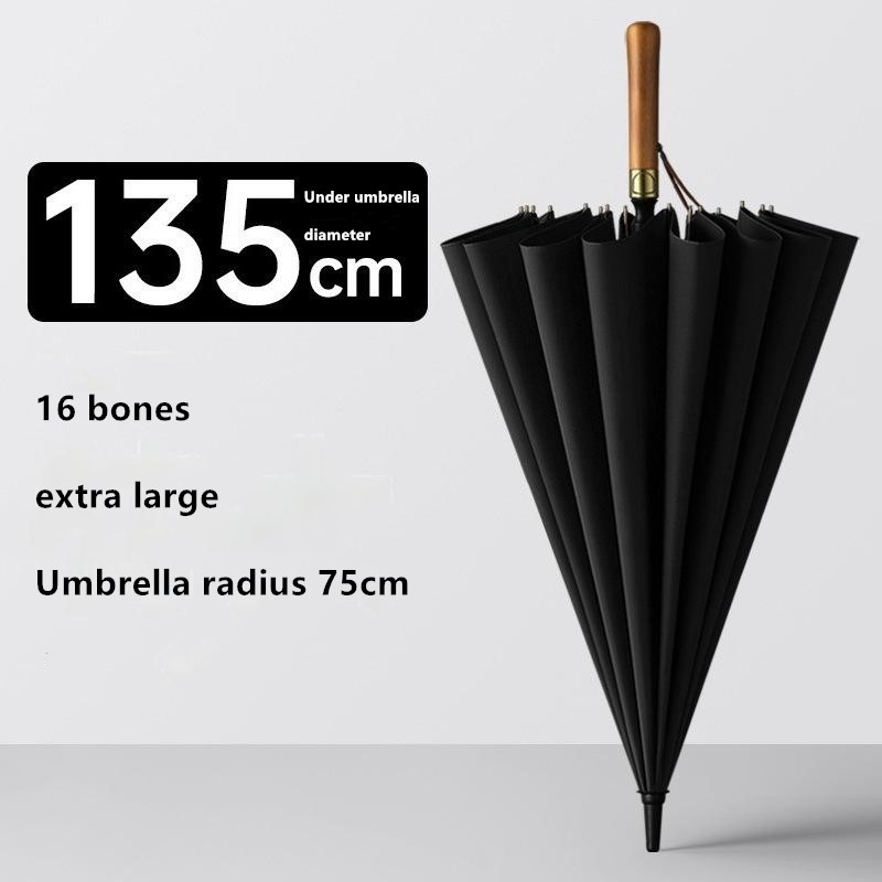 مظلة جولف بـ 16 ضلعًا بمقبض خش - مراجعة Golf Umbrella Large وسعره