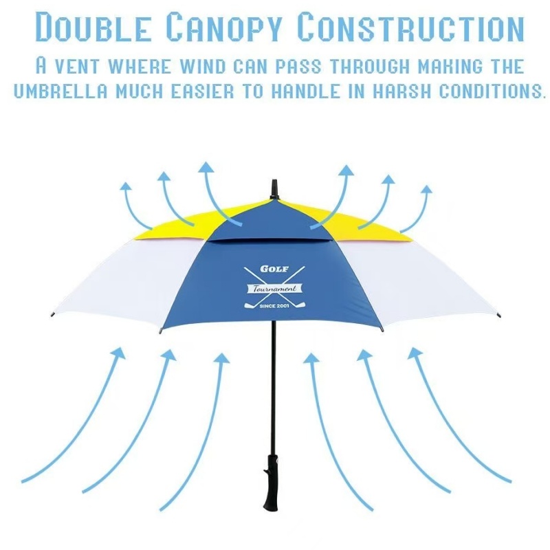 مظلة جولف فاخرة كبيرة مزدوجة ا - مراجعة Golf Umbrella Large وسعره