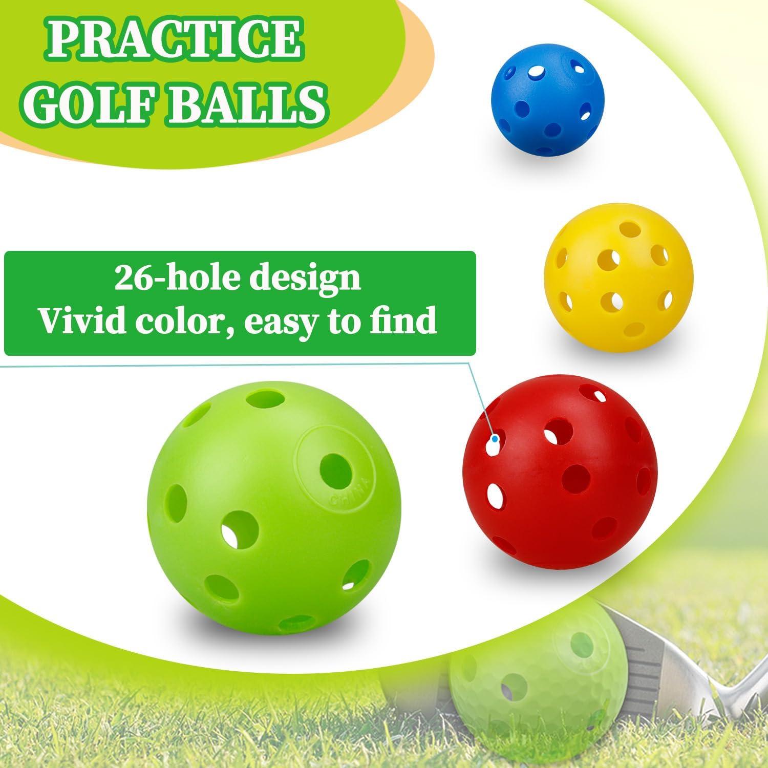 24 قطعة 42 مللي متر لون تدفق ا - مراجعة Golf Exercise Equipment وسعره